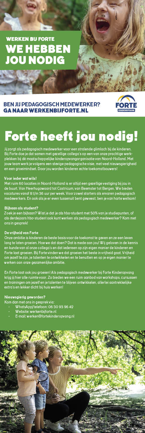 Vacature Pedagogisch Medewerker