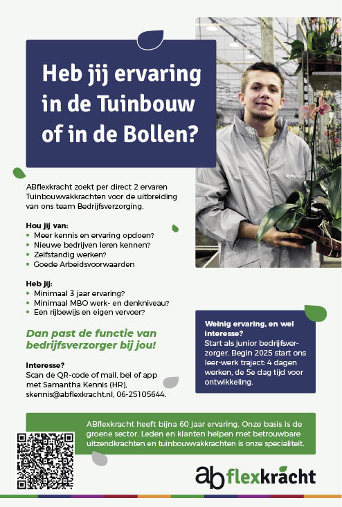 Vacature Tuinbouwvakkrachten