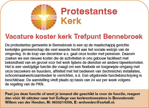 Vacature Koster