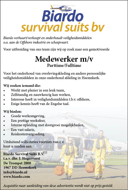 Vacature Productiemedewerker