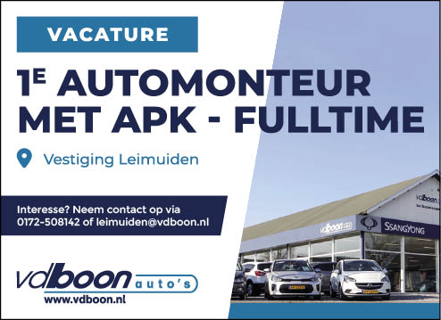 Vacature 1e Automonteur met APK