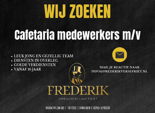 Vacature Cafetaria medewerkers m/v