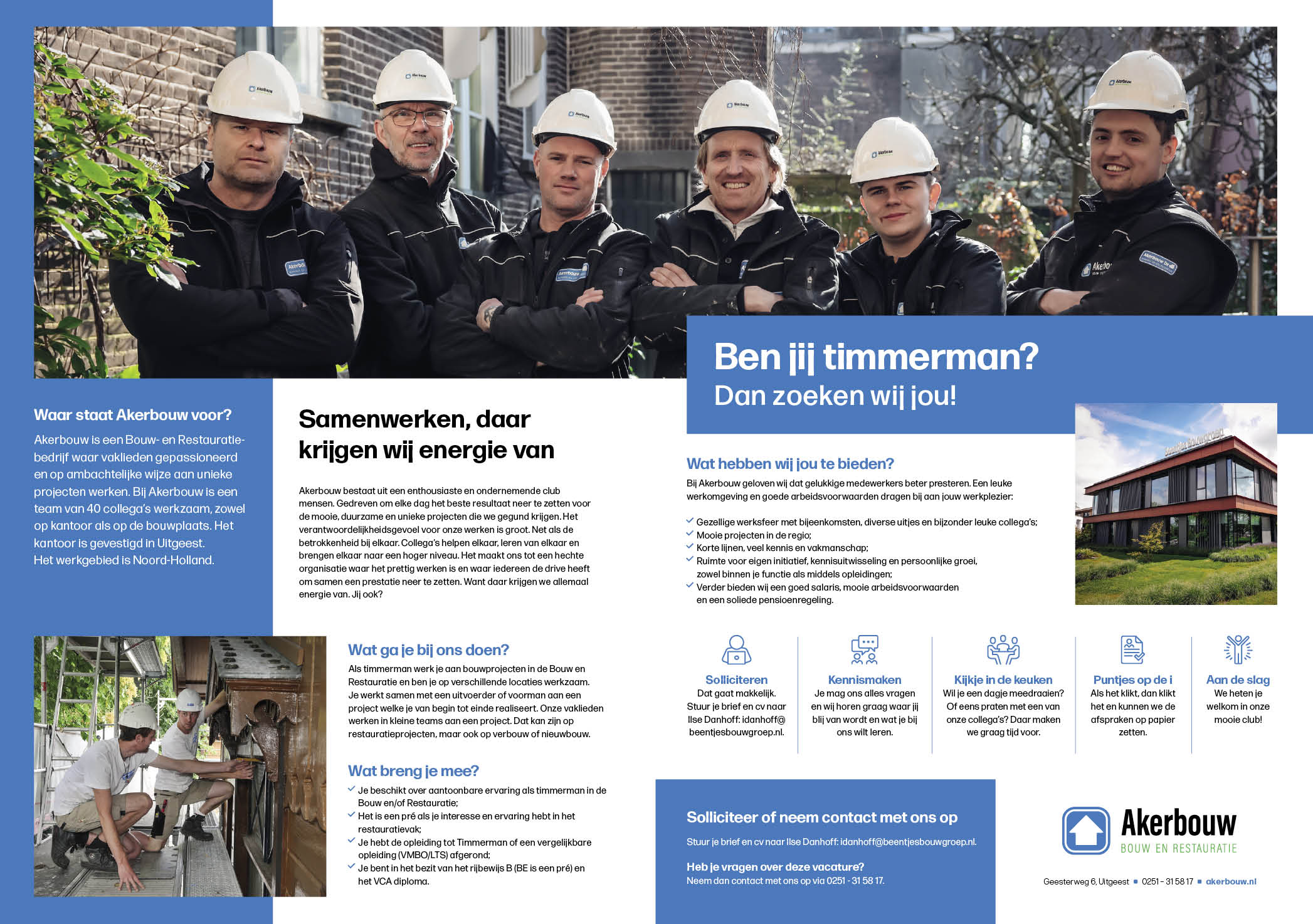 Vacature Timmerman