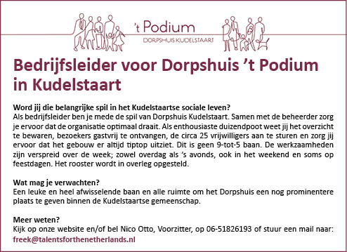 Vacature Bedrijfsleider