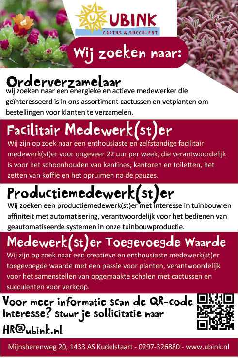 Vacature Diverse functies