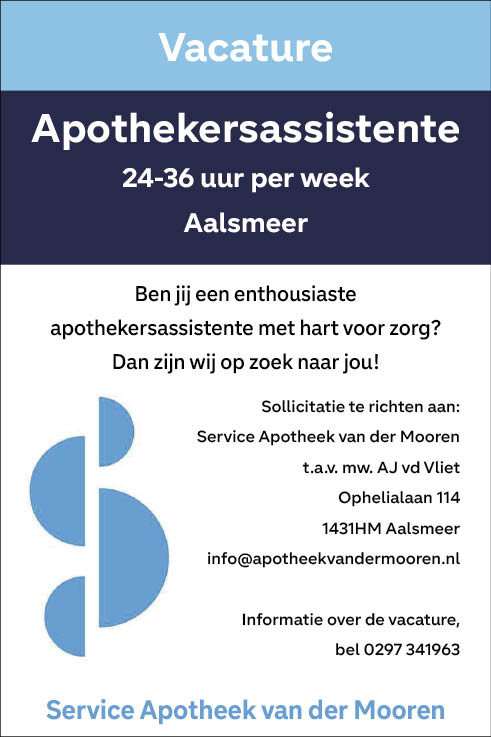 Vacature Apothekersassistente