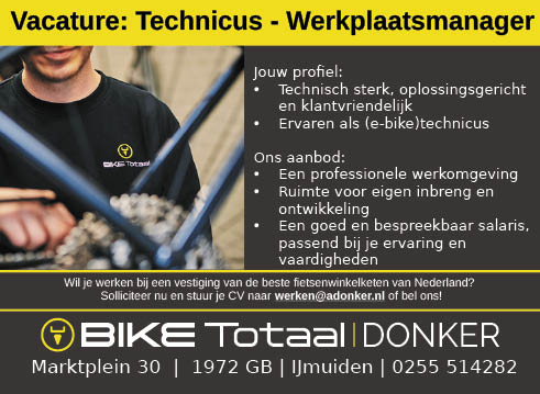 Vacature Technicus - Werkplaatsmanager