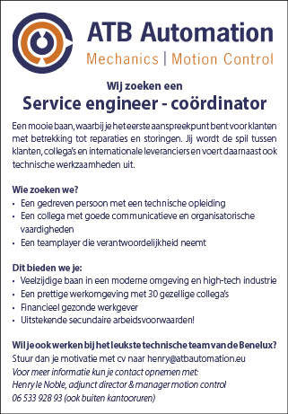 Vacature Service engineer - coördinator