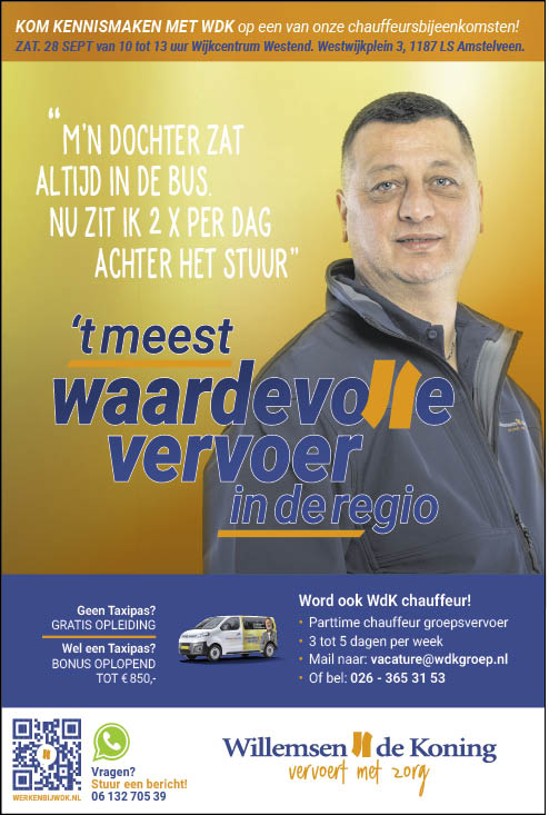 Vacature Chauffeur